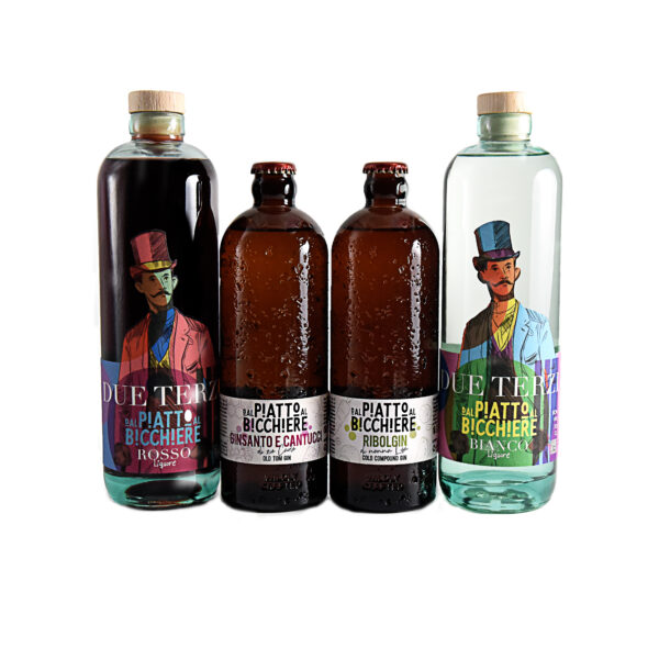 RIBOLGIN AND GINSANTO E CANTUCCI + RED TWO THIRDS AND WHITE TWO THIRDS